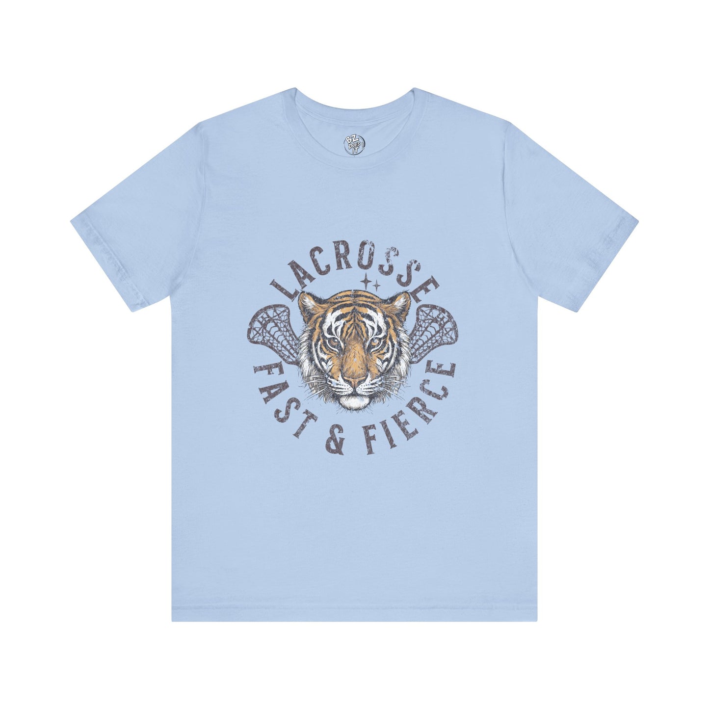 Fast and Fierce Tiger Lacrosse Tee