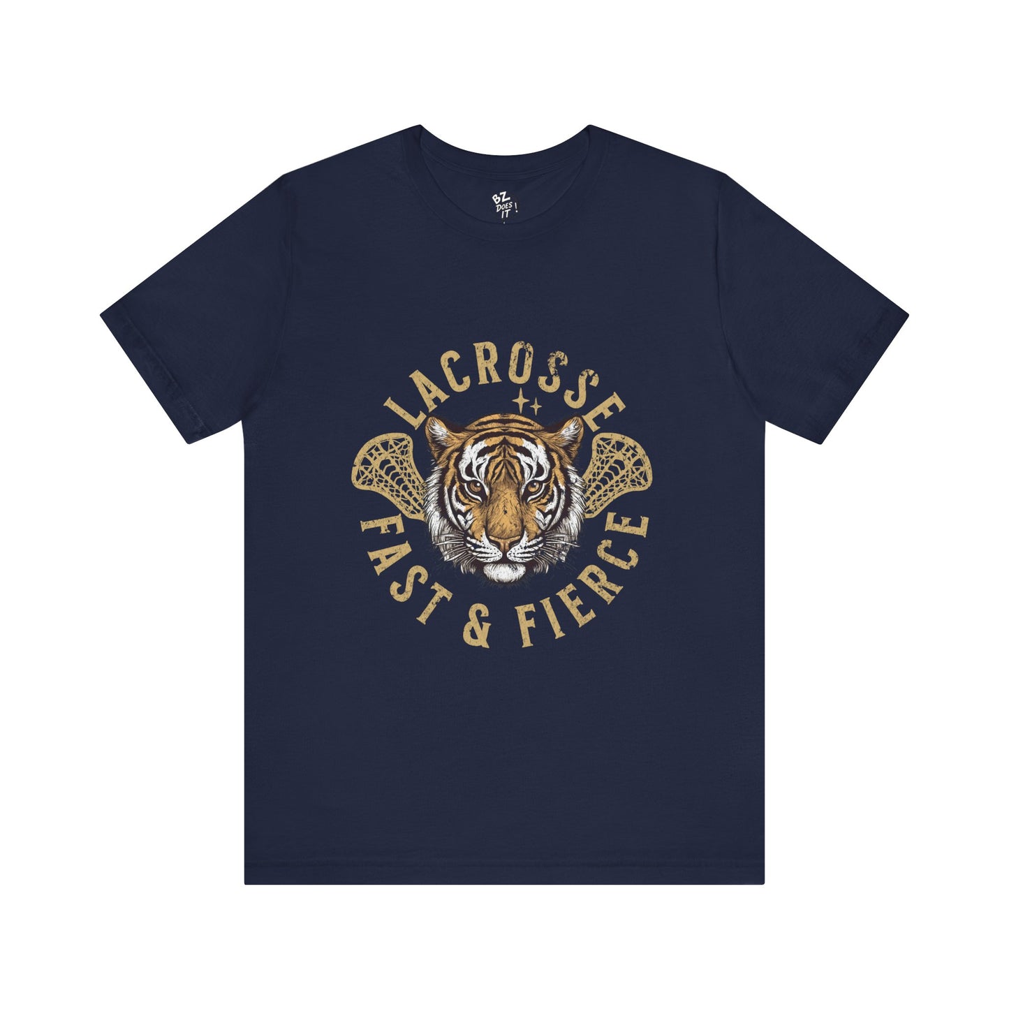 Fast and Fierce Tiger Lacrosse Tee