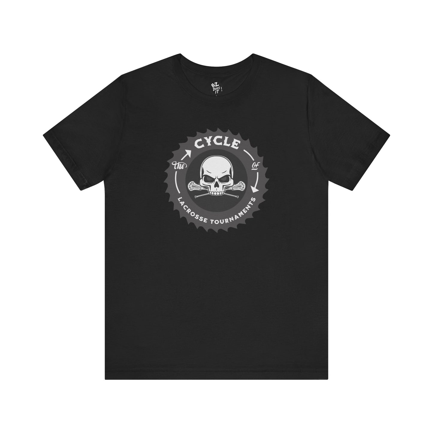 Lacrosse Tee - The Cycle of Tournaments Skull and Bones