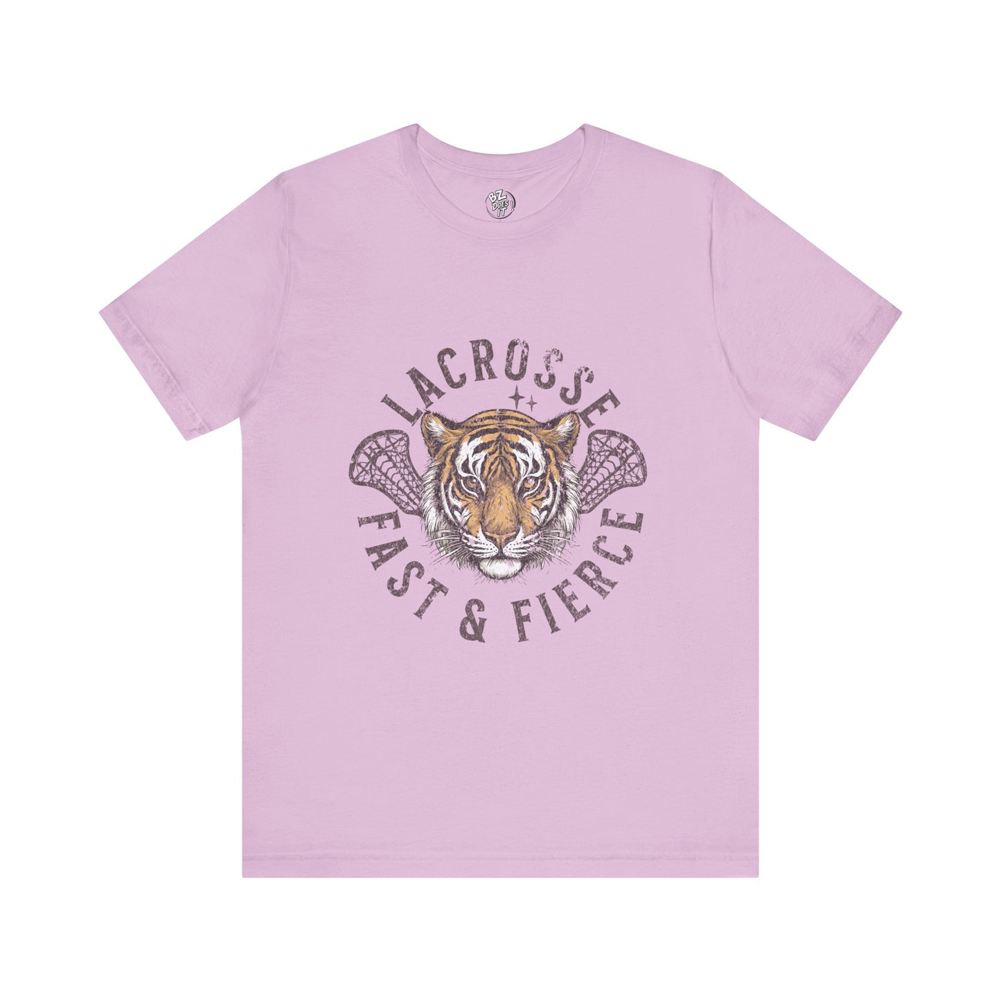 Fast and Fierce Tiger Lacrosse Tee