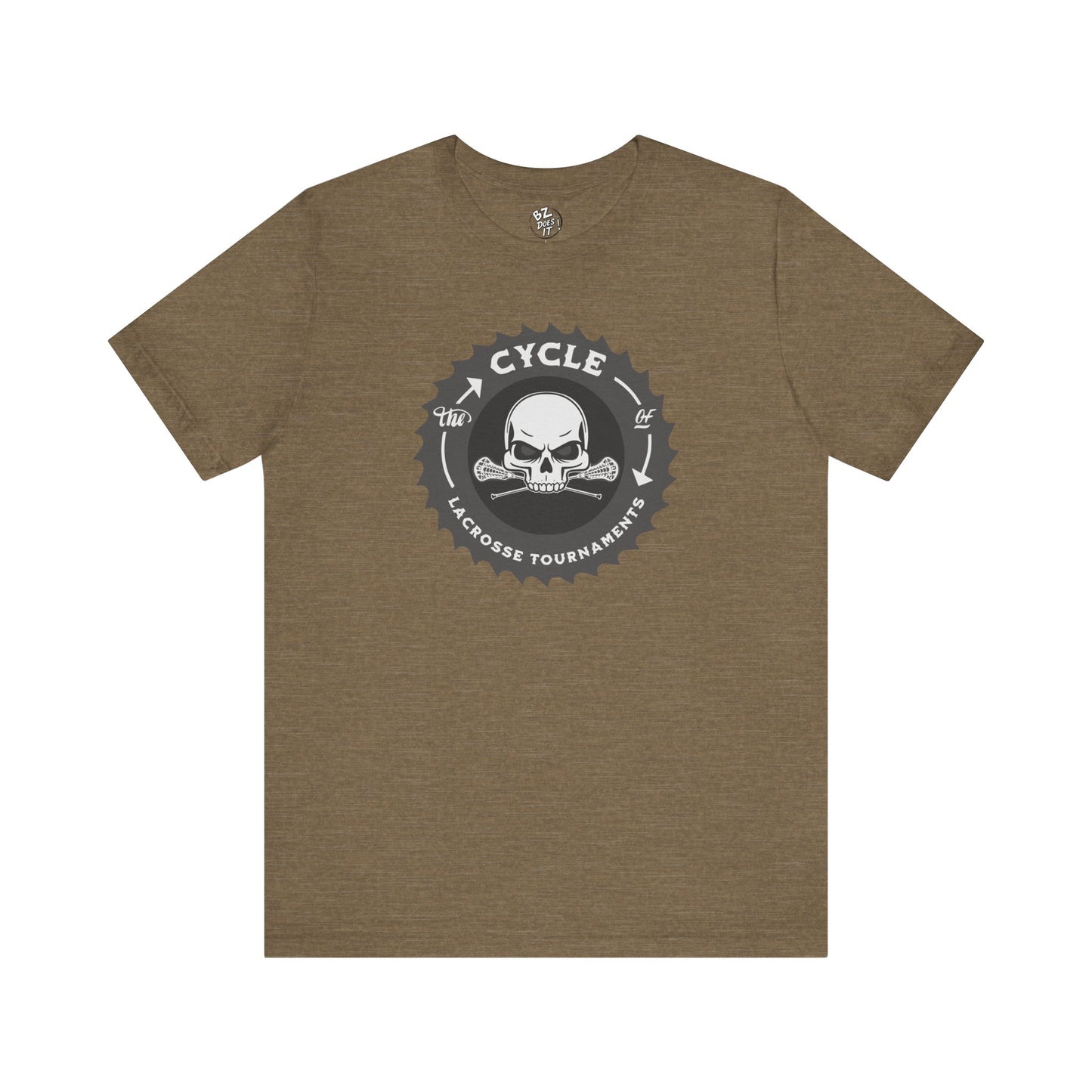 Lacrosse Tee - The Cycle of Tournaments Skull and Bones