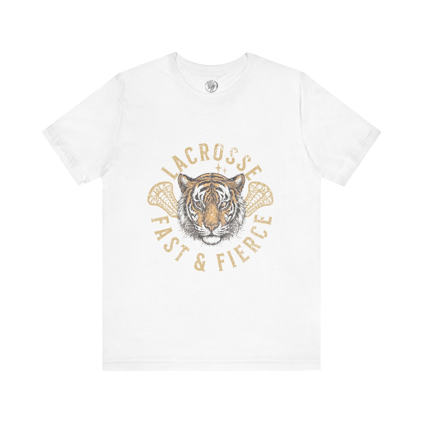 Fast and Fierce Tiger Lacrosse Tee