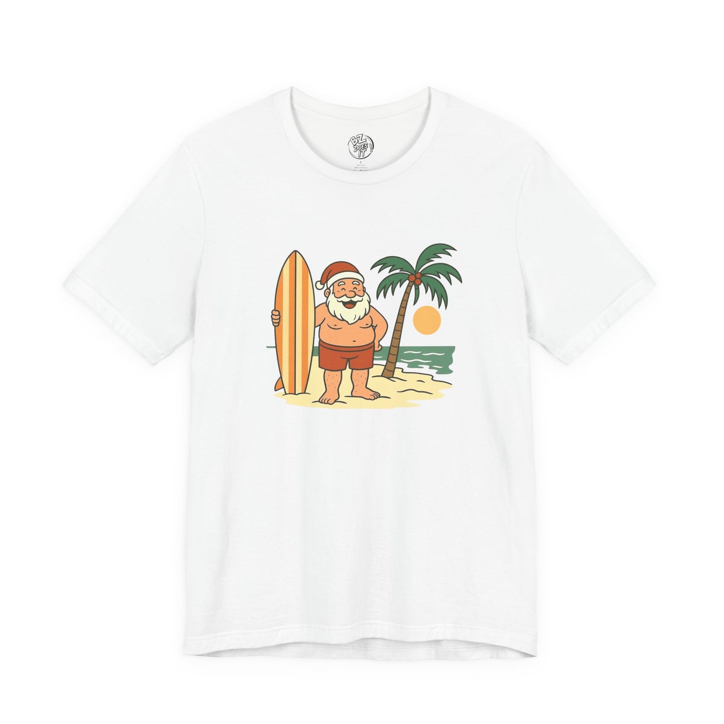 Santa Surf Beach Tee