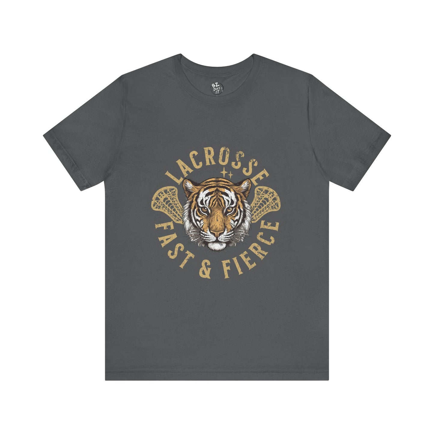 Fast and Fierce Tiger Lacrosse Tee