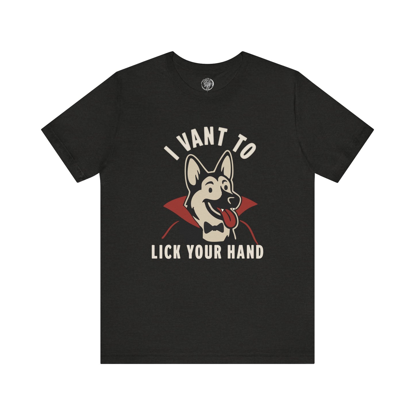 Cute German Shepard Vampire Shirt, I Vant To Lick Your Hand, Perfect Halloween Shirt for any Dog Lover