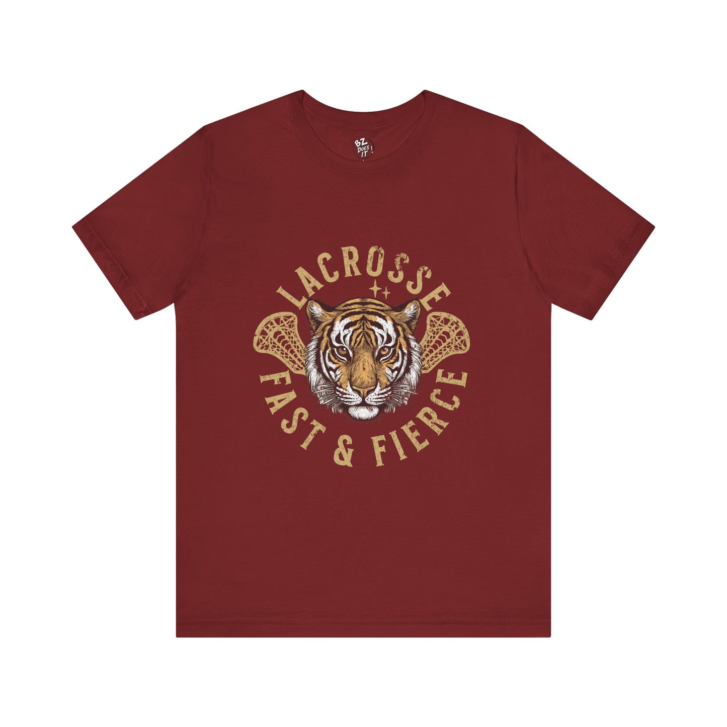 Fast and Fierce Tiger Lacrosse Tee