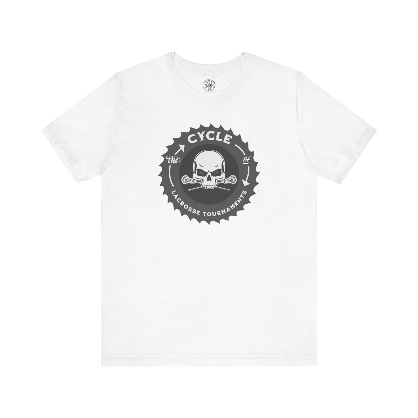 Lacrosse Tee - The Cycle of Tournaments Skull and Bones