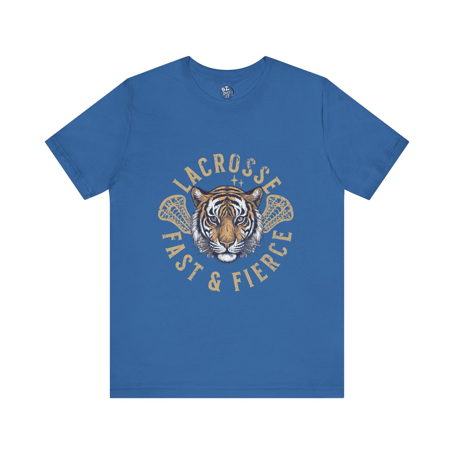 Fast and Fierce Tiger Lacrosse Tee