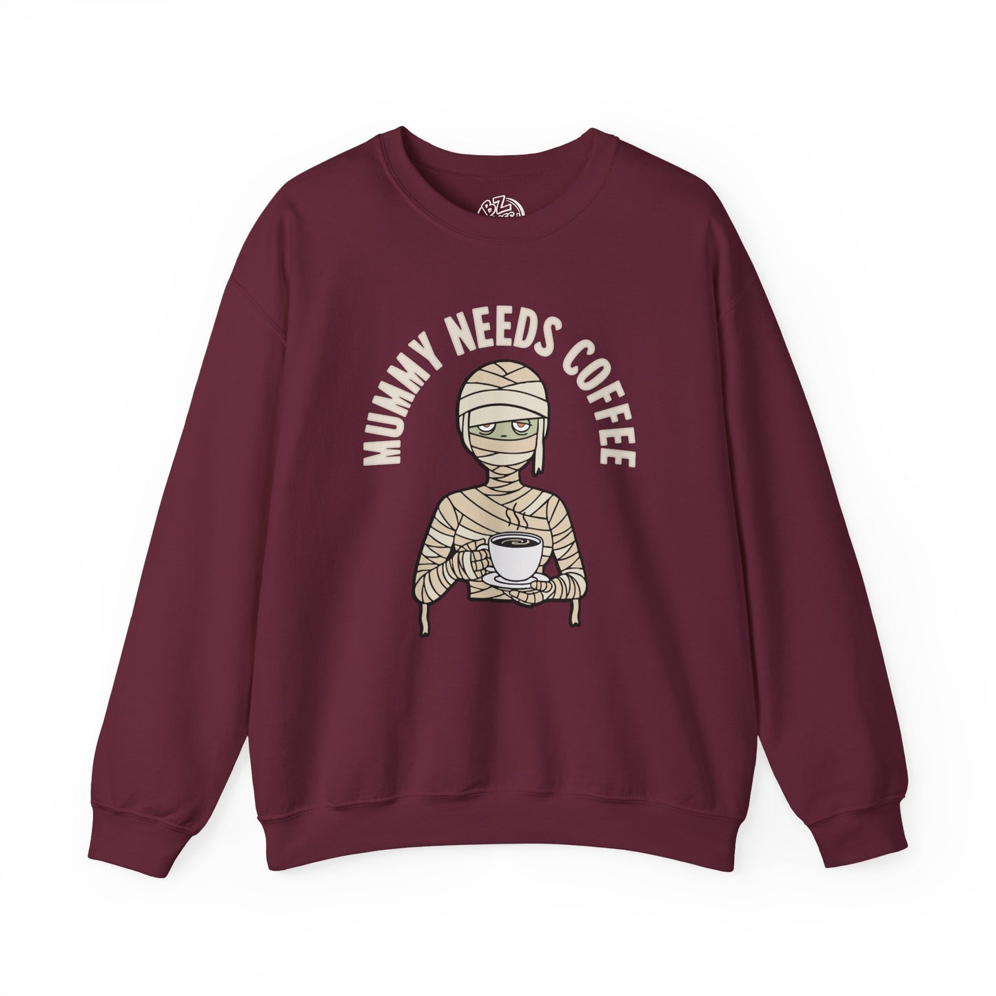 Mummy Needs Coffee Crewneck Sweatshirt, Cozy Crewneck, Unisex