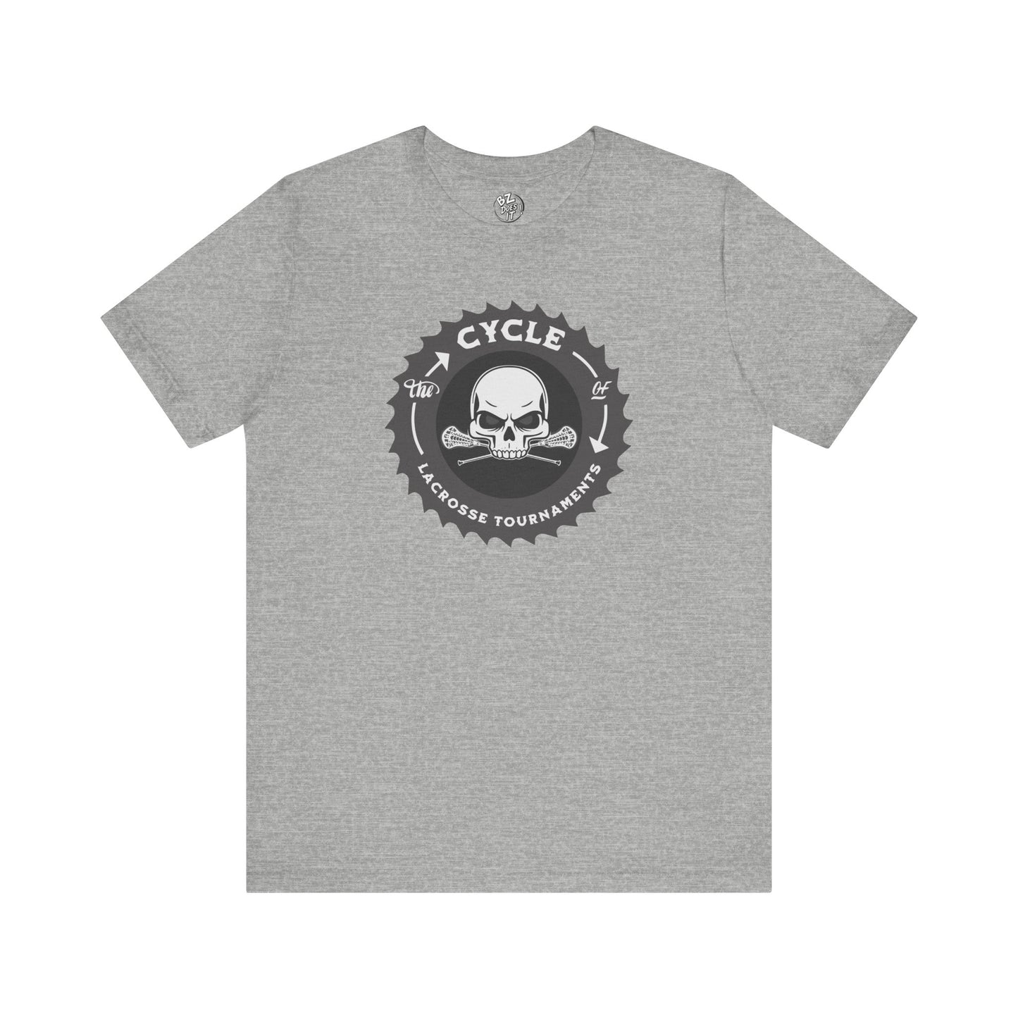 Lacrosse Tee - The Cycle of Tournaments Skull and Bones
