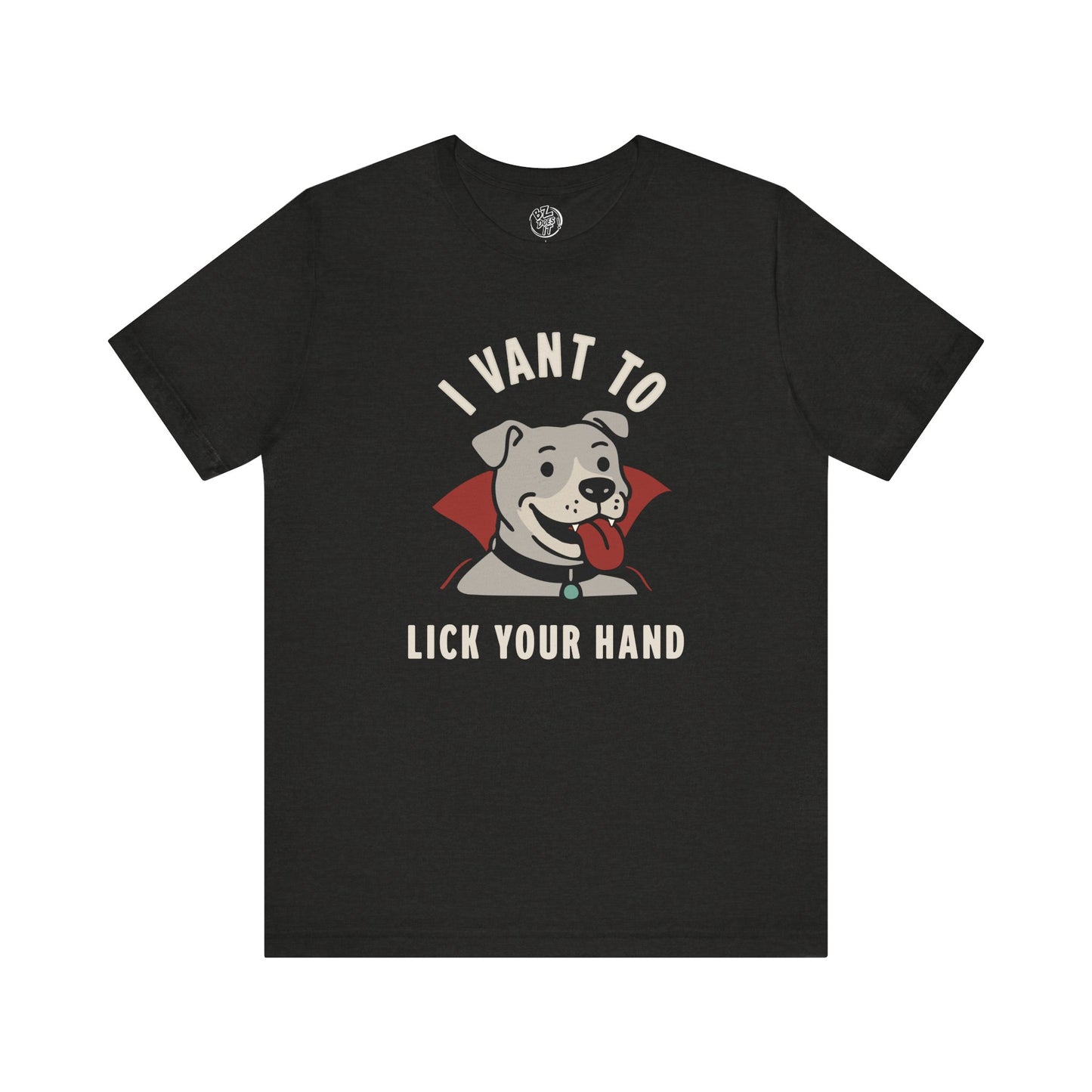 Cute Pitbull Vampire Shirt, I Vant To Lick Your Hand, Perfect Halloween Shirt for any Dog Lover