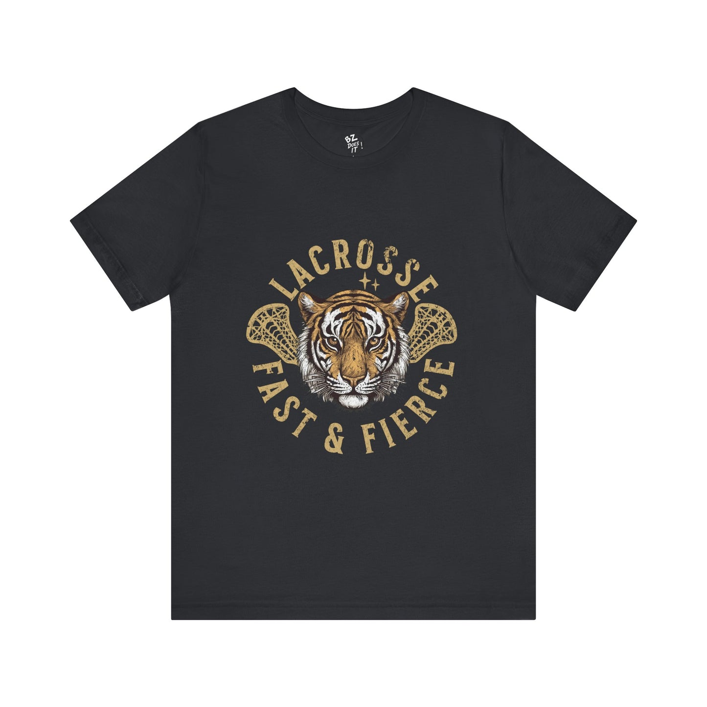 Fast and Fierce Tiger Lacrosse Tee