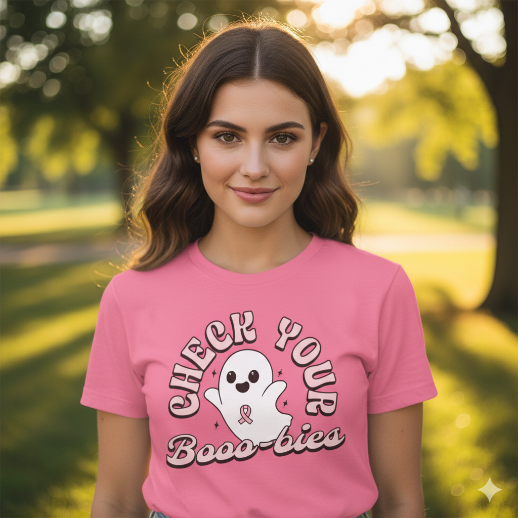 Check Your Booo-bies Ghost Tee Unisex