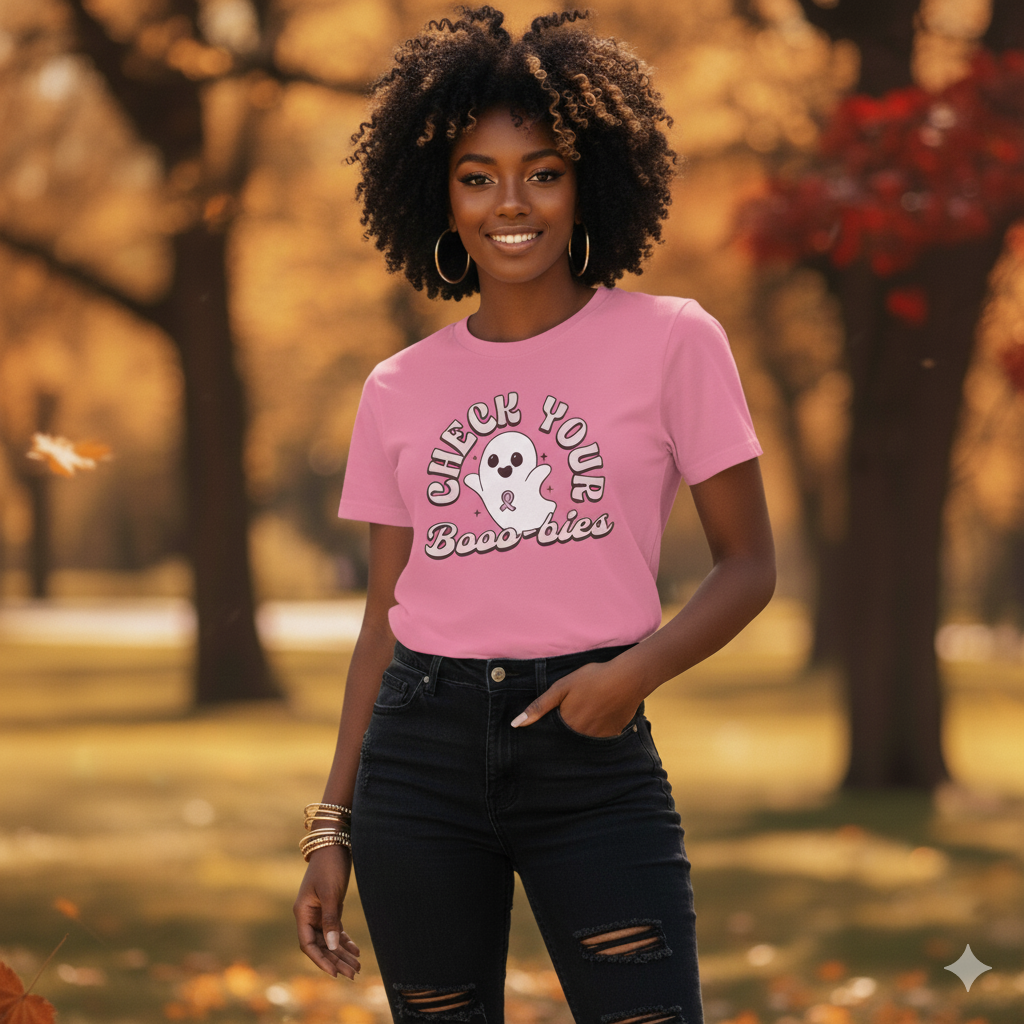 Check Your Booo-bies Ghost Tee Unisex
