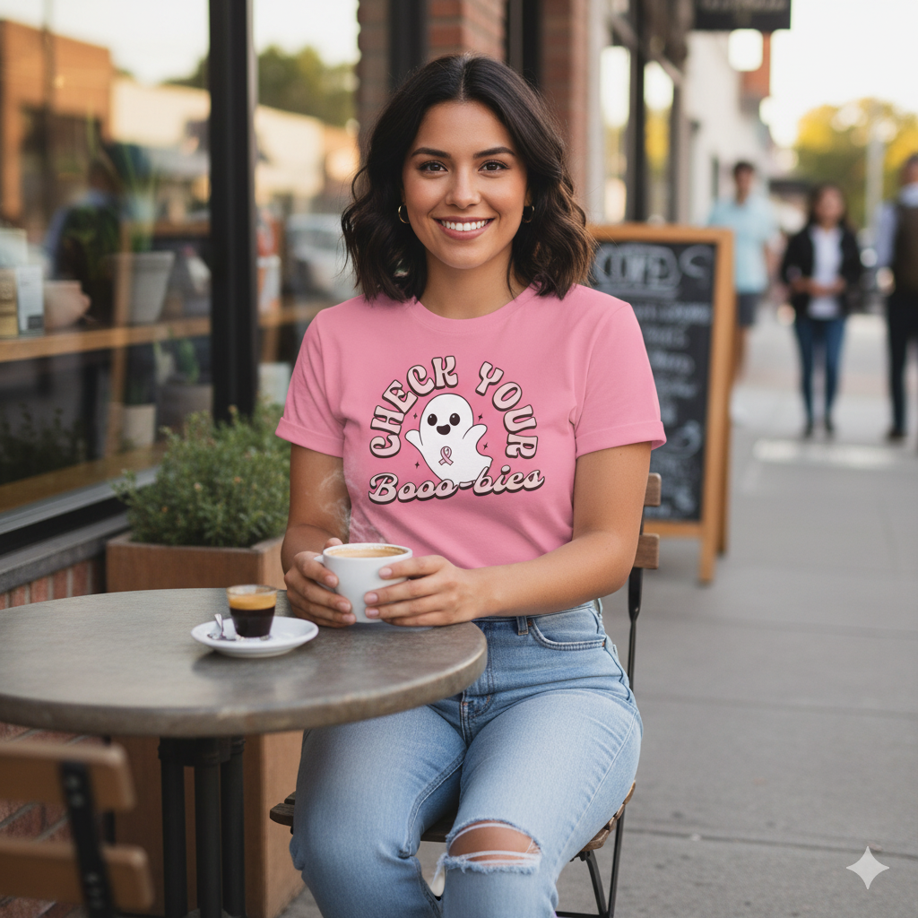 Check Your Booo-bies Ghost Tee Unisex