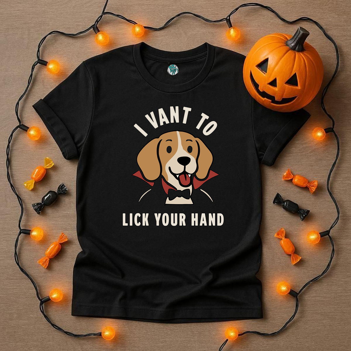 Cute Beagle Vampire Shirt, I Vant To Lick Your Hand, Perfect Halloween Shirt for any Dog Lover