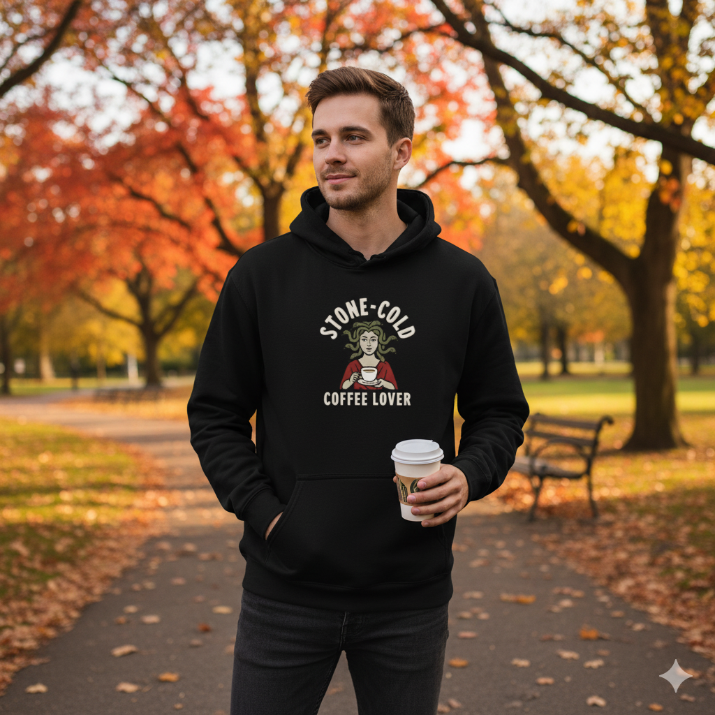 Stone-Cold Coffee Lover Hoodie, Unisex