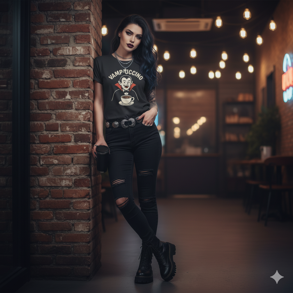 Halloween Vamp-uccino Tee