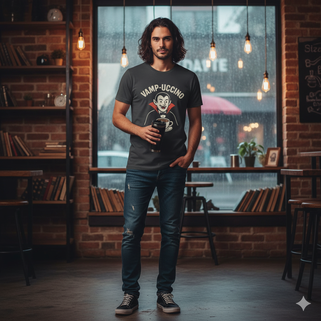 Halloween Vamp-uccino Tee