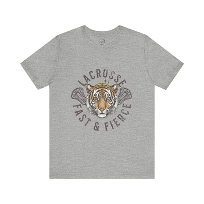 Fast and Fierce Tiger Lacrosse Tee