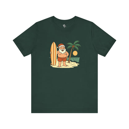 Santa Surf Beach Tee