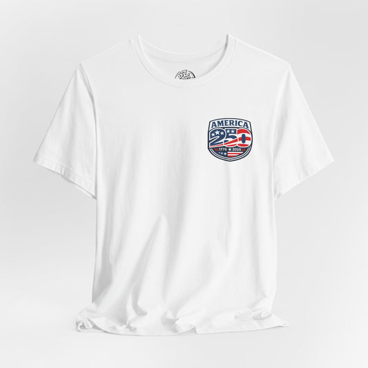 America 250 Years Celebration Logo T-Shirt - Front Print Only