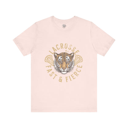 Fast and Fierce Tiger Lacrosse Tee