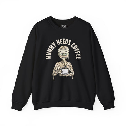 Mummy Needs Coffee Crewneck Sweatshirt, Cozy Crewneck, Unisex