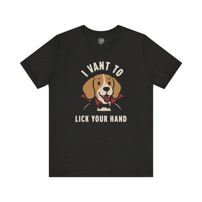 Cute Beagle Vampire Shirt, I Vant To Lick Your Hand, Perfect Halloween Shirt for any Dog Lover