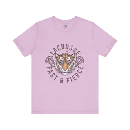 Fast and Fierce Tiger Lacrosse Tee