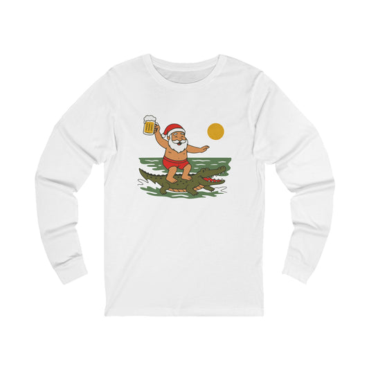 Wild Santa Beer Unisex  Long Sleeve Tee