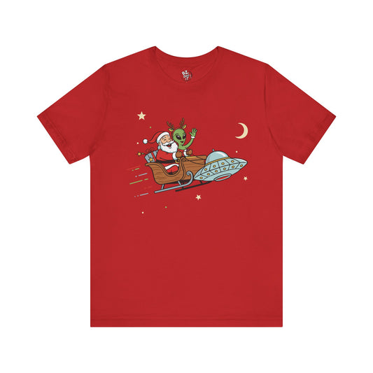 Christmas Santa & Alien T-Shirt