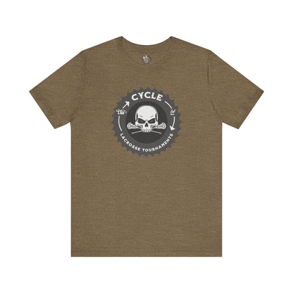 Lacrosse Tee - The Cycle of Tournaments Skull and Bones