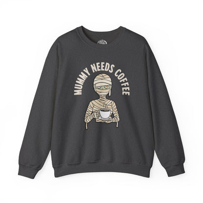 Mummy Needs Coffee Crewneck Sweatshirt, Cozy Crewneck, Unisex