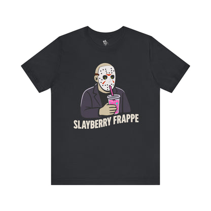 Slasher Sipping a Slayberry Frappe Tee