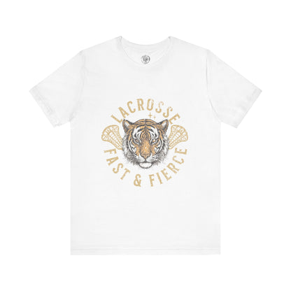 Fast and Fierce Tiger Lacrosse Tee