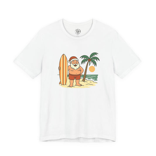 Santa Surf Beach Tee
