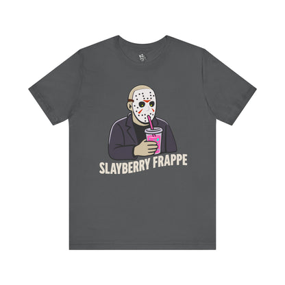 Slasher Sipping a Slayberry Frappe Tee