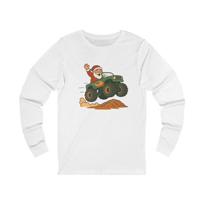 Christmas Monster Truck Unisex  Long Sleeve Tee