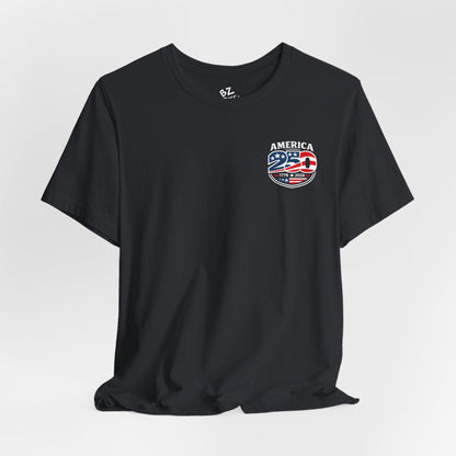 America 250th Birthday Celebration T-Shirt - 2 Sided Print
