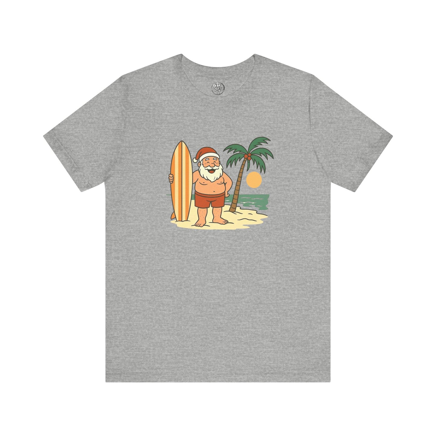 Santa Surf Beach Tee