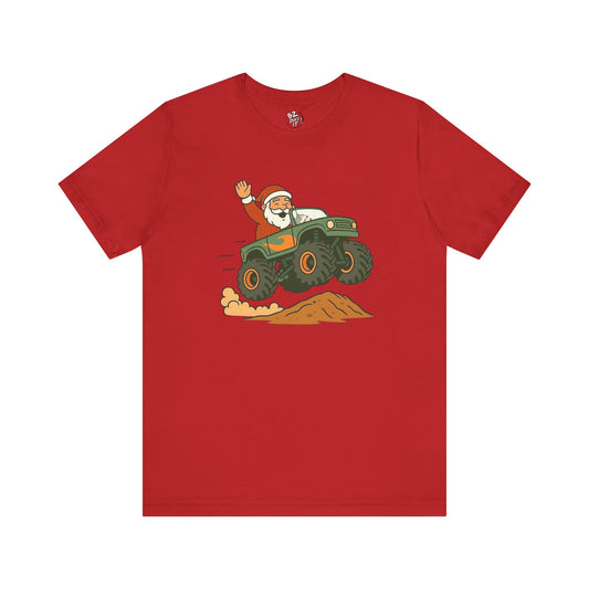 Christmas Monster Truck Unisex Tee