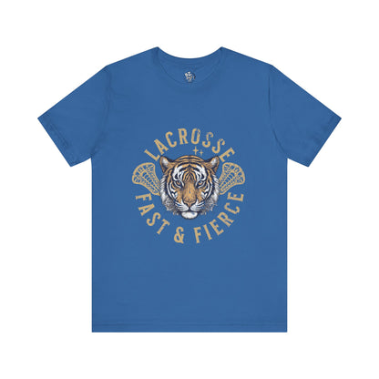 Fast and Fierce Tiger Lacrosse Tee