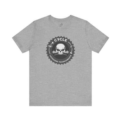 Lacrosse Tee - The Cycle of Tournaments Skull and Bones
