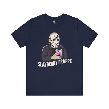 Slasher Sipping a Slayberry Frappe Tee