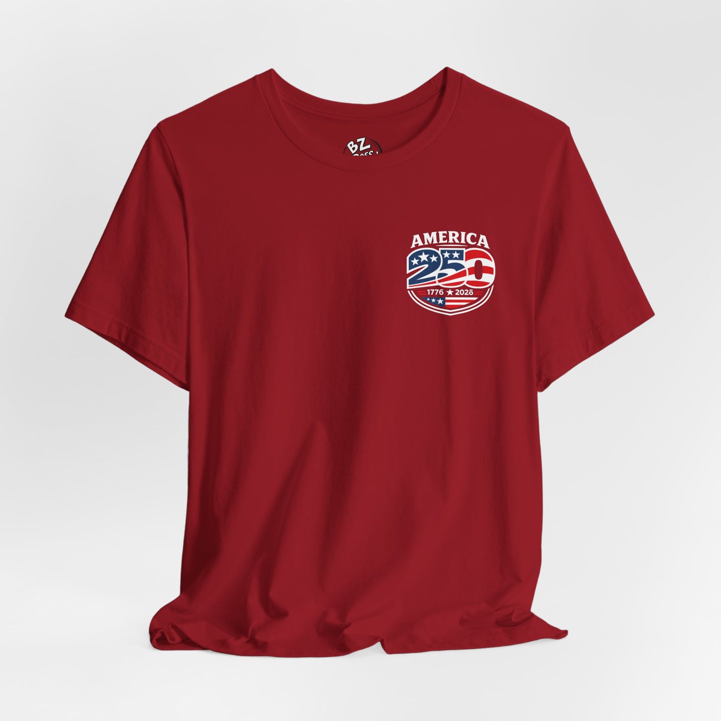 America 250 Years Celebration Logo T-Shirt - Front Print Only