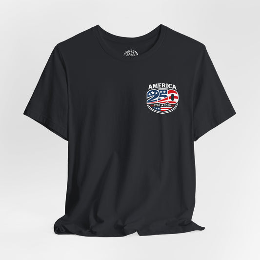 America 250 Years Celebration Logo T-Shirt - Front Print Only