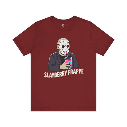 Slasher Sipping a Slayberry Frappe Tee