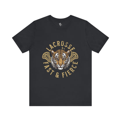 Fast and Fierce Tiger Lacrosse Tee