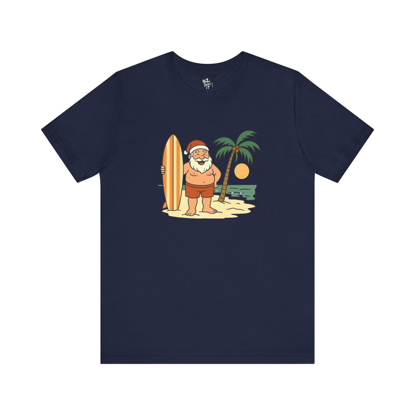 Santa Surf Beach Tee